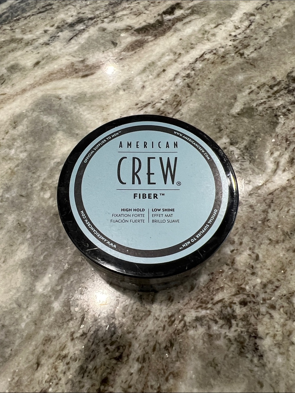 American Crew Fiber High Hold Low Shine Styling Paste - Light Blue